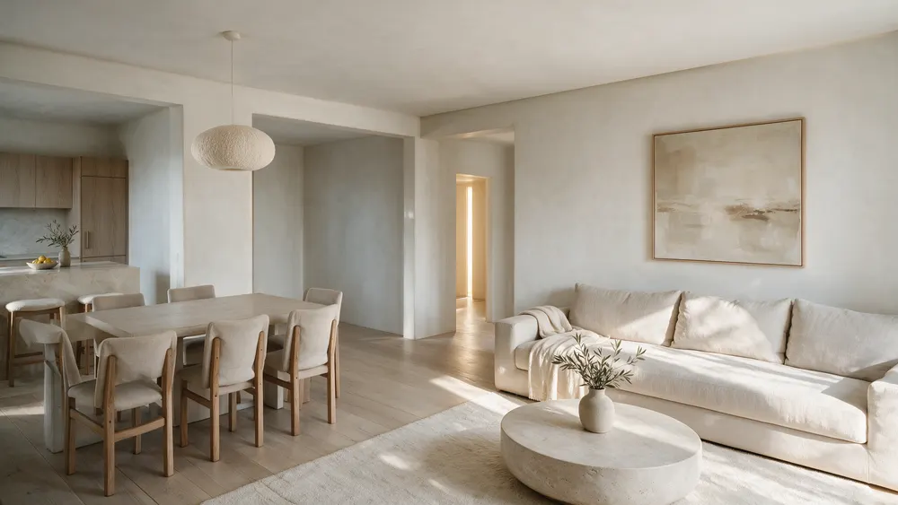 Living room after the renovation